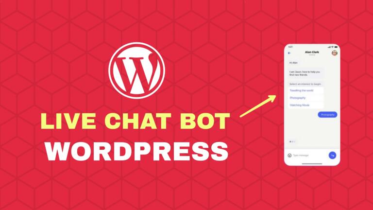 How to add Live Chat Bot in WordPress