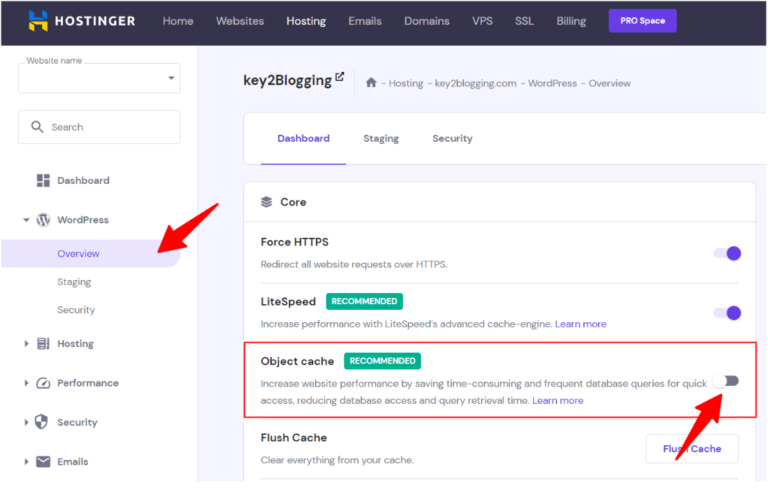 How To Enable Hostinger Object Cache For WordPress Websites