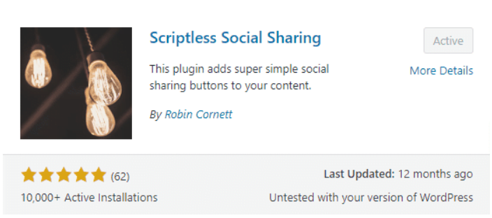 Scriptless Social Sharing