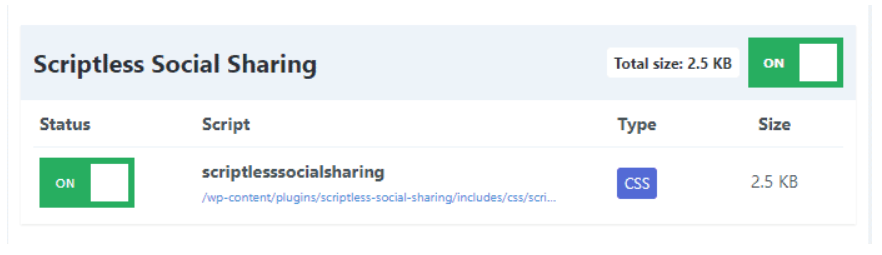 Scriptless Social Sharing